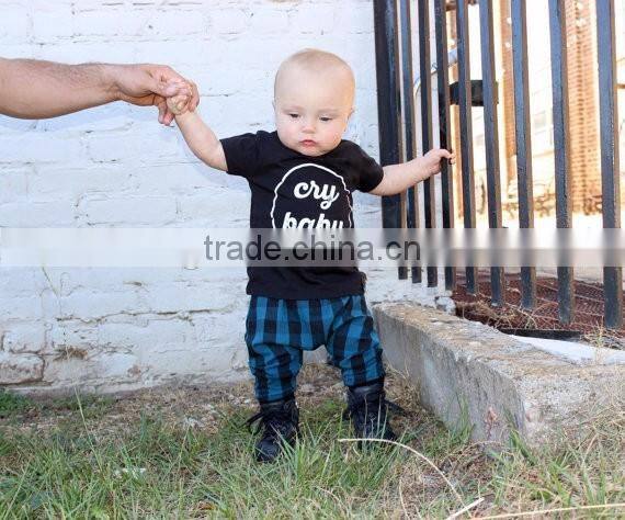 fashion kid clothes new style pants tartan pattern casual harem pants baby boy clothes