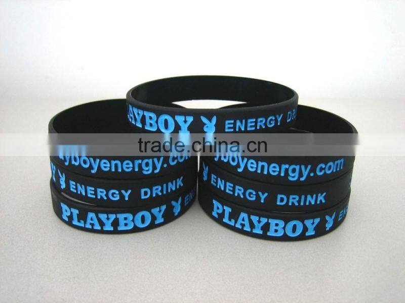 logo printed silicone hand band