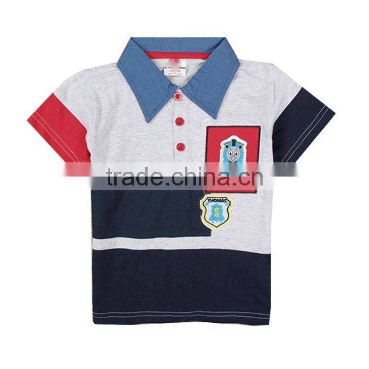 2016 latest t-shirt for boys polo t-shirts for kids