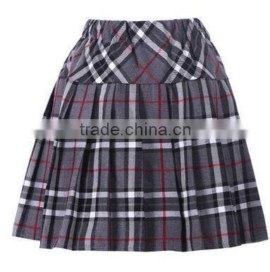 2016 winter woolen polyester school uniform skirt
