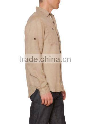 men's 100% linen shirt