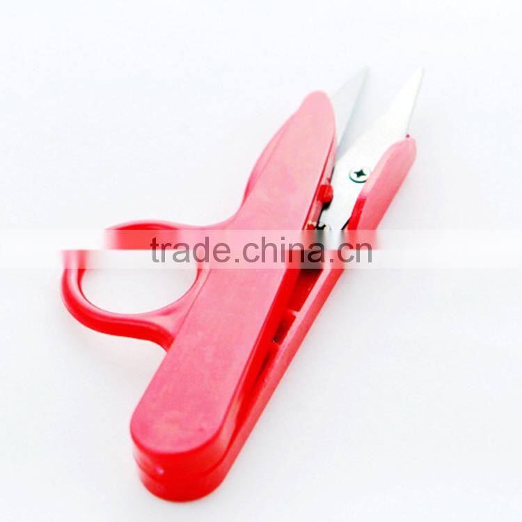 Multi-purpose Scissors Common Type And Plastic Handle Sewing Thread Yarn Scissors