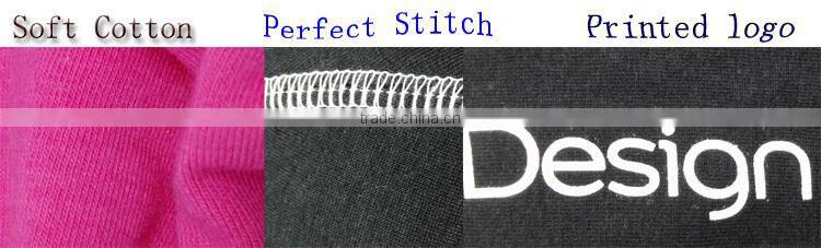 basic cotton black knit beanie hat with printing