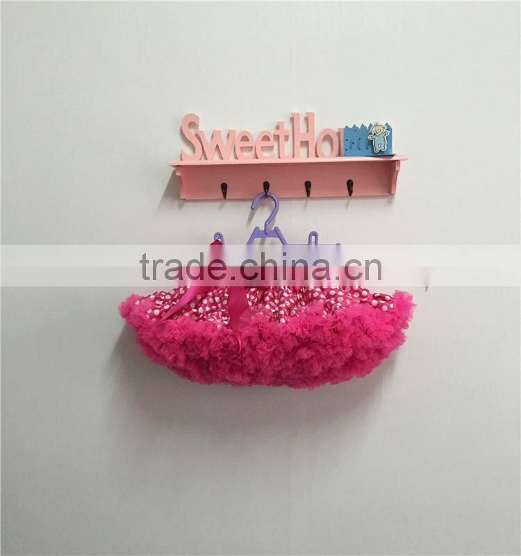 MOQ 1PCS satin hot pink dot tutus