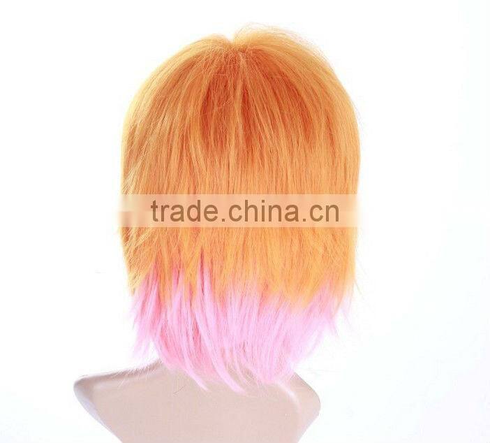 Straight Silk Top Full Lace Wigs,Blonde Hair Costume Wig,Fun Wigs,Wigs for Kids,Cosplay Wigs