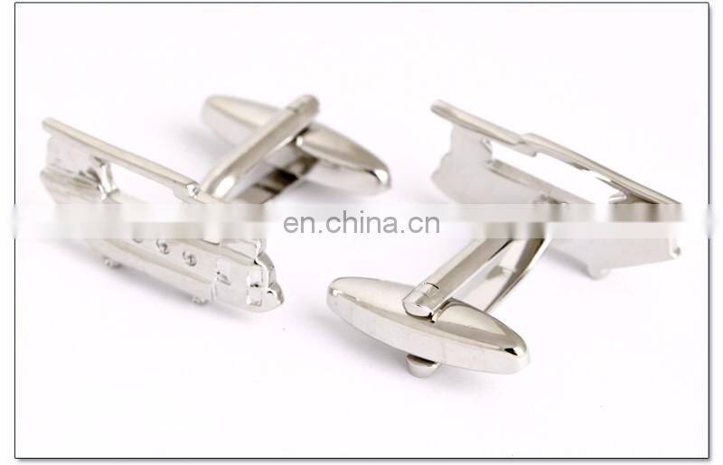 fashion metal airplane transportation cufflinks jewelry for men