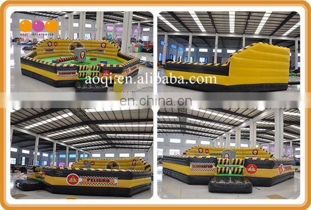 most popular sport inflatable sweeper,inflatable meltdown interactive game with control box