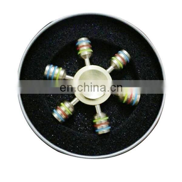 High speed wholesale six bar fidget top copper finger spinner toy