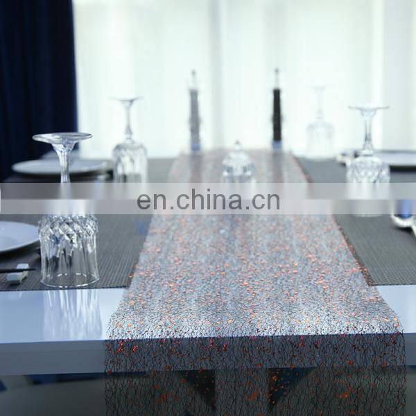 best selling polyester maple leaf mesh fabric for flower package flower wrapping tulle