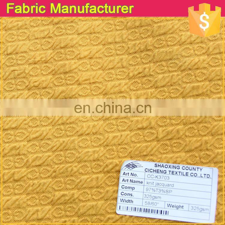 new design fabric knitted,polyester cotton fabric knitted,pretty double knit jacquard