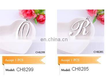 18K Gold Tone Initial Letter Alphabet A-Z Charm with Crystal