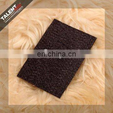 custom denim PU leather with casting metal label