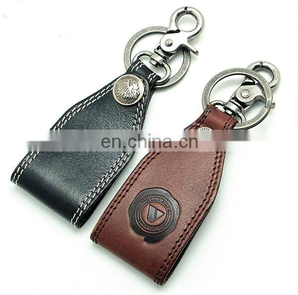 PROMOTIONAL FACTORY SALE VINTAGE STYLE KEYCHAIN LEATHER