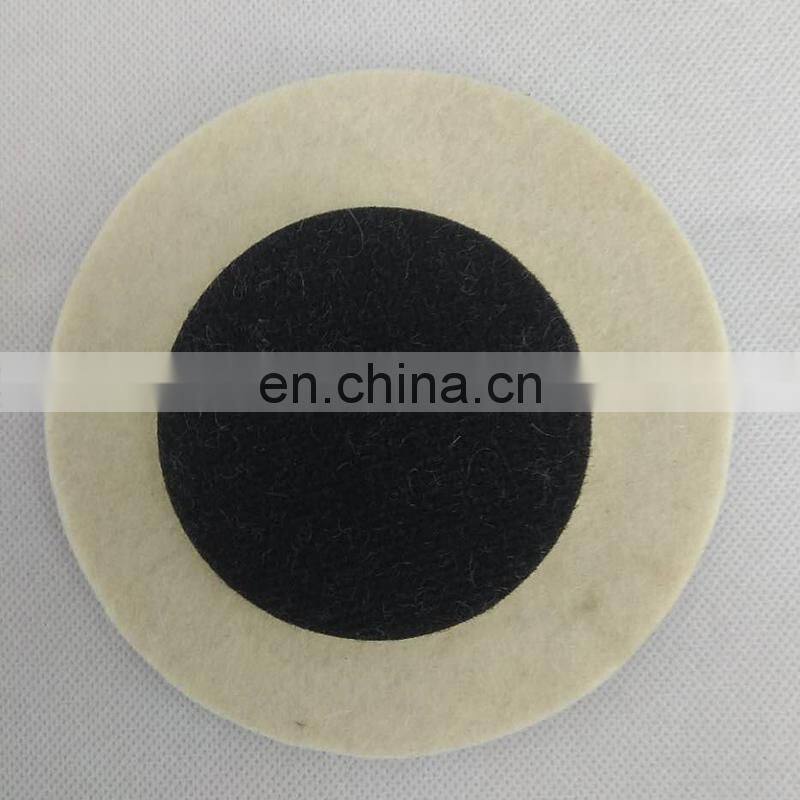 3-7 inch flocking wool felt polishing wheel high density self adhesive glass polishing pad felt wheel grinding disc