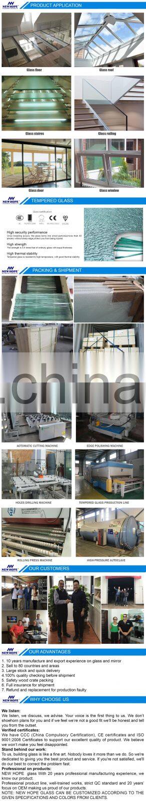 2019 design skylight clear laminated glass roof