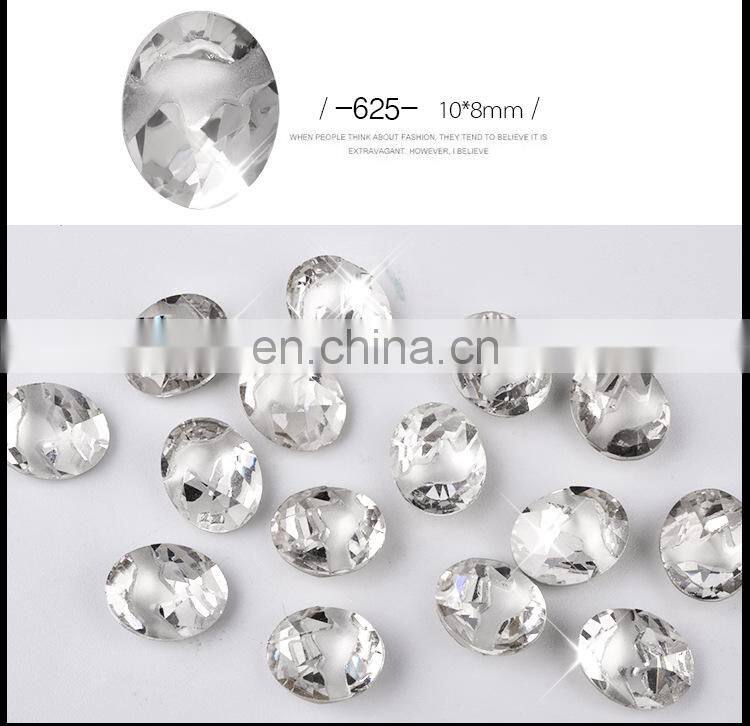 Nail Art Flame Rock Shaped Diamond Nail Art Decoration Shiny Rhinestones