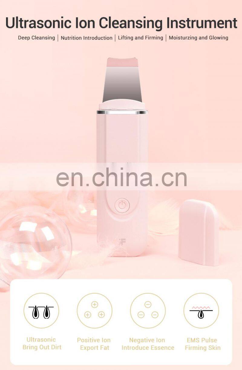 Original Inface Ultrasonic Skin Scrubber MS7100 Skin Purifier Deep Face Cleaning Peeling Home Use Rechargeable Skin Care Device