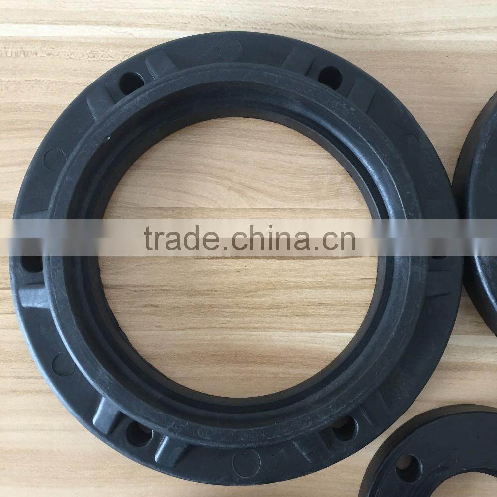 round black Bakelite flange