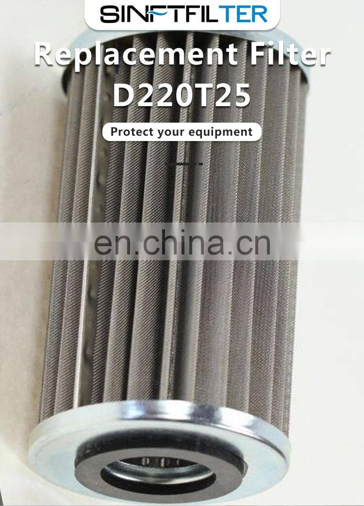 hydraulic wire mesh filter elements replacement D220T25