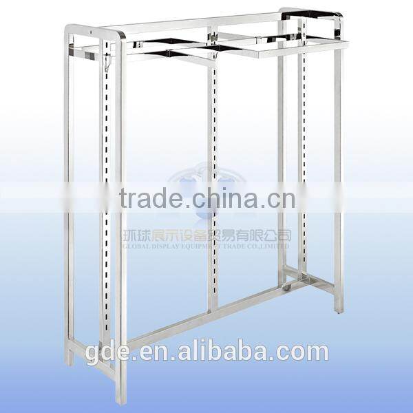Stainless steel heavy duty garment display rack