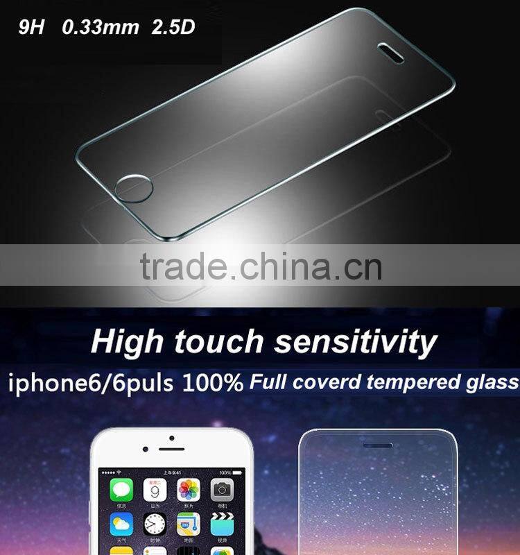 Manufacturer screen protector tempered glass for iphone 6,9H tempered glass screen protector for iphone 6 glass screen protector