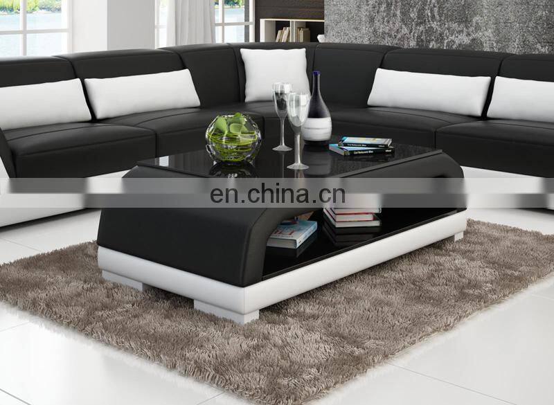 Modern LED light living room sofa Modern design set furniture sectional Sofa