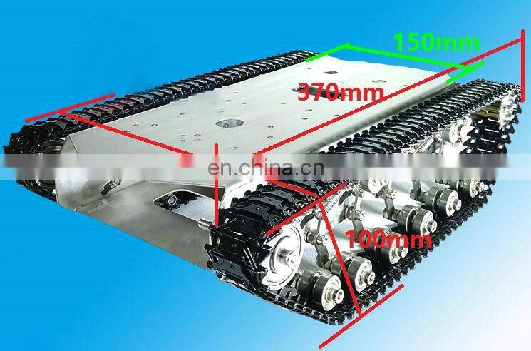T600 Metal Truck Stainless Steel Body Tank Intelligent Robot Chassis
