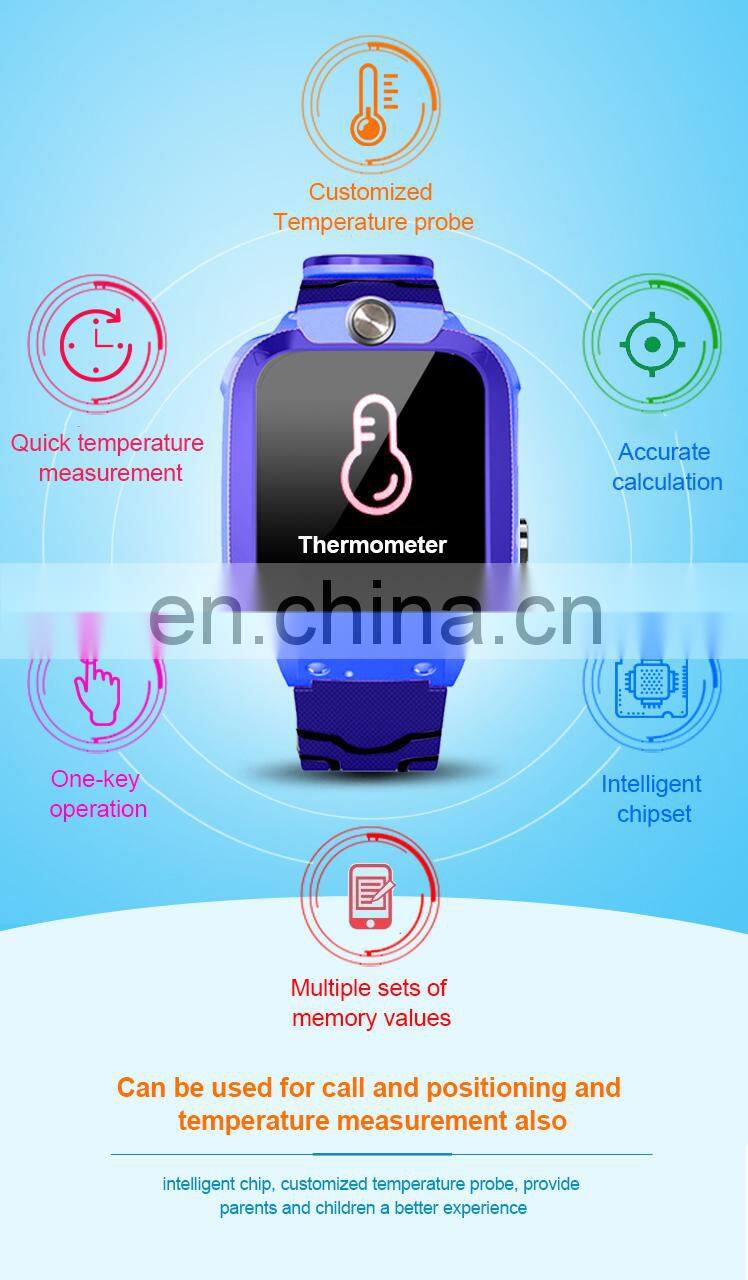 Hot Sale Temperature Mobile Phones SOS Call Smart Watch Kids Lbs Gps & Tracking Smartwatches Wearable Devices
