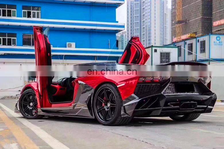 Runde Dry Carbon Fiber For Lamborghini Aventador Lp700 LP720 LP750 Upgrade Mansory Style Full Body Kit Front Rear Bumper Spoiler