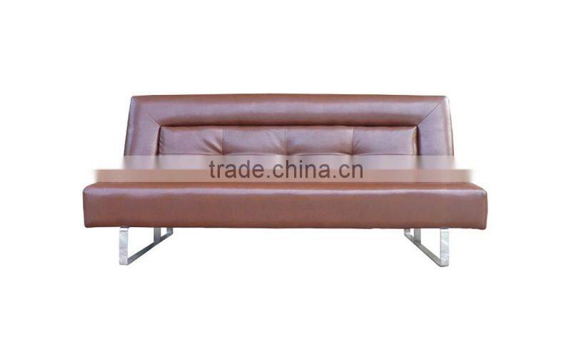 Hotel practical metal frame sofa bed traditional sofa bed faux leather