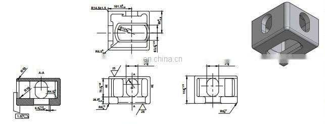 Height extendable ISO 1161 fitting Casting Steel SCW 480 Material ISO Shipping Container Corner post