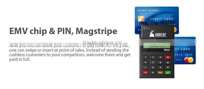 EMV PCI wireless magnetic stripe card reader