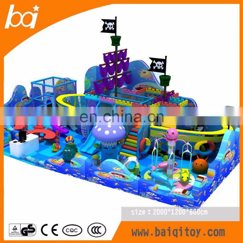 New Shopping Center Children Commercial Indoor plastic Playground with slide