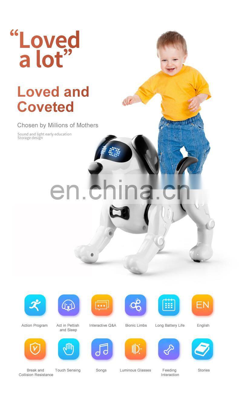 2022 New RC Robot JJRC R19 Intelligent Toy Interactive Singing Storytelling Remote Control Robot Dog Gift For Kids