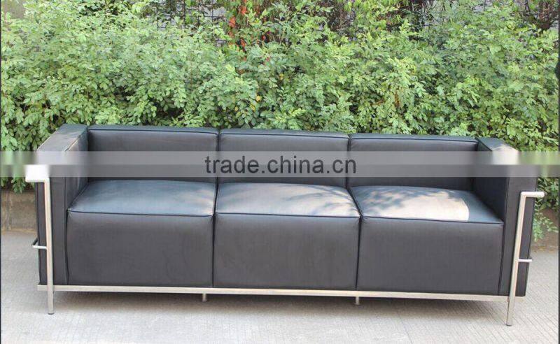 Le Corbusier LC3 living room furniture leather sofa