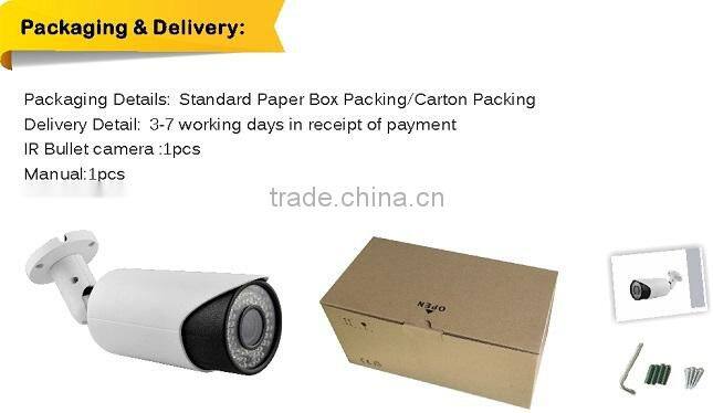 Price CCTV 720P 1.3megapixel 2.8-12mm Vari Focal Lens ir bullet ahd cctv Camera proof FCC,CE,ROHS Certification