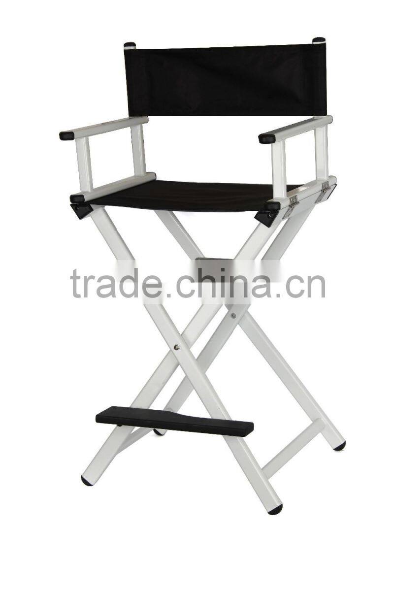 Cheap Beauty salon comfortable fashionable makeup chair, Aluminum metal frame 1680D nylon folding director chair factory