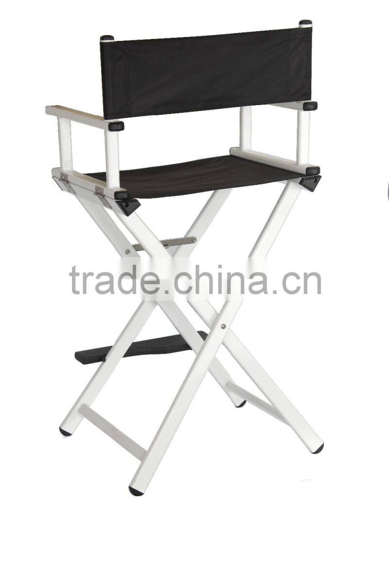 Cheap Beauty salon comfortable fashionable makeup chair, Aluminum metal frame 1680D nylon folding director chair factory