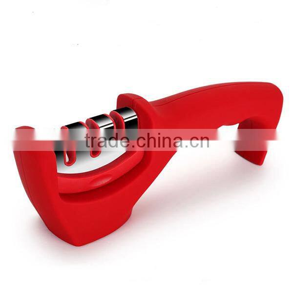 Chef's Choice Diamond Hone 3-Stage Manual Sharpener for Euro-American/Santoku/Serrated Knives