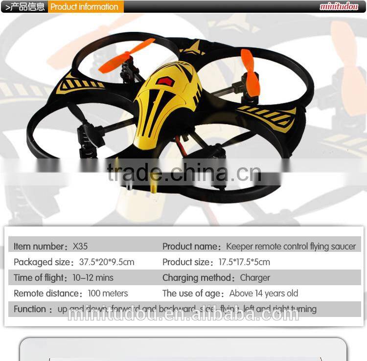 2014 Newly arrival X35 Small Quadcopter 2.4GHZ 4.5ch 4axis RC Quadcopter with light with gyro rc quadcopter