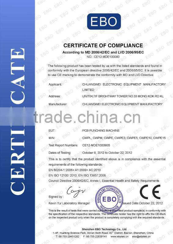 pcb punching machine CWPL