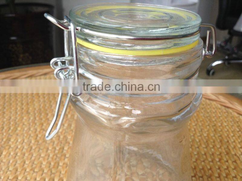 clear glass spice/sault/storage jars 500ml
