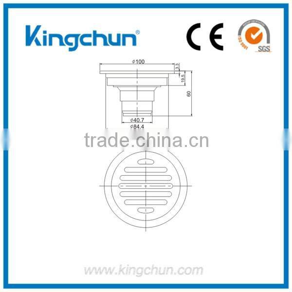 2016 New Chrome plated floor shower drain sink