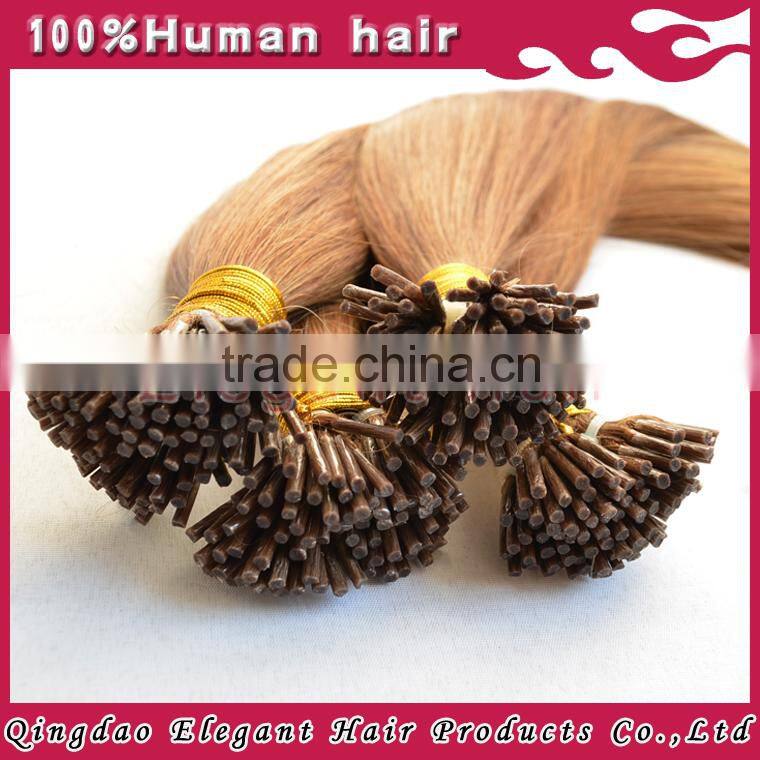wholesale body wave virgin brazilian hair extension i tip hair extension