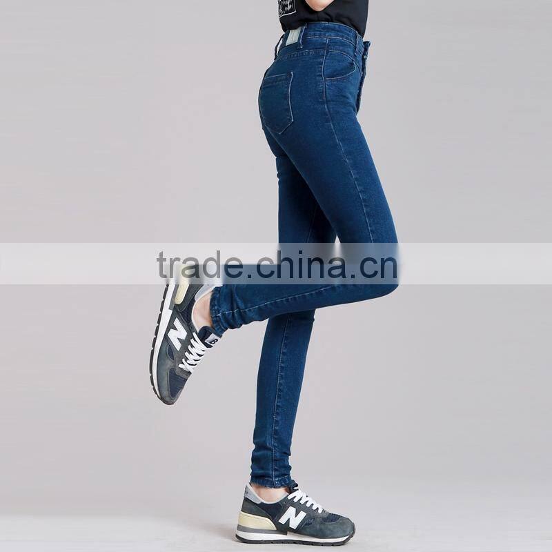 Fashion high-waist skinny women denim jeans 2016