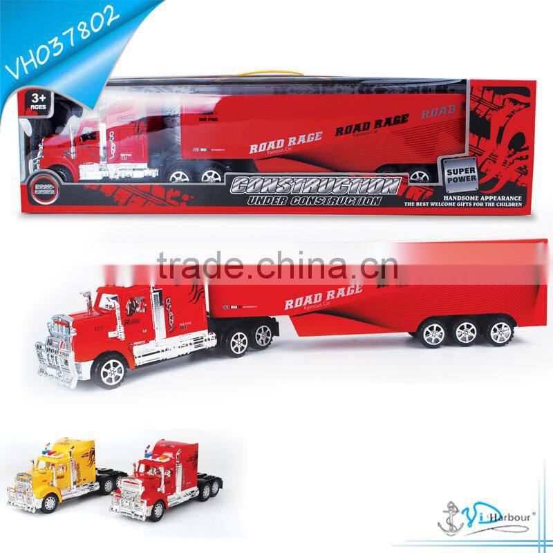 Hot Big Red Yellow Plastic Container Truck Toy for Kids