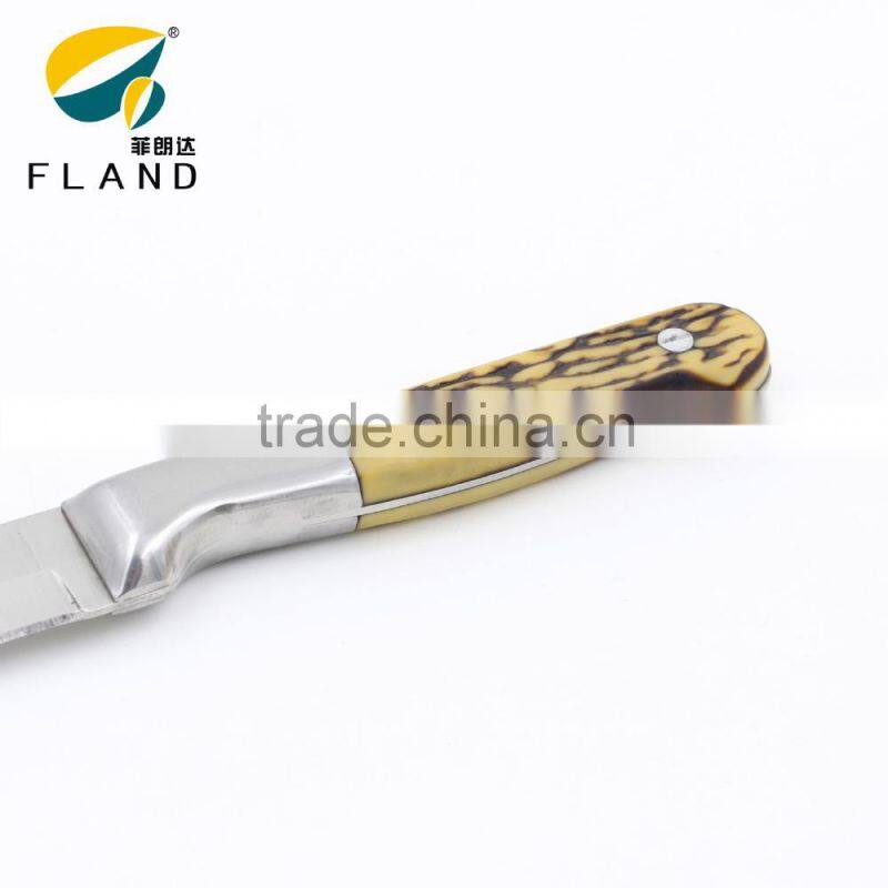 YangJiang factory stainless steel bone-like POM handle kitchen knife