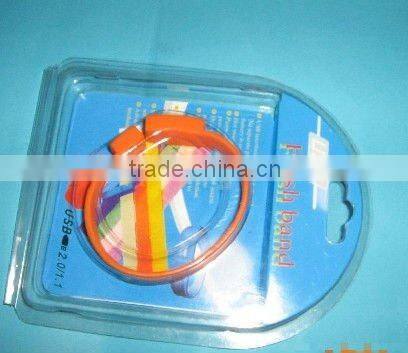 Colorful bracelet usb flash drive