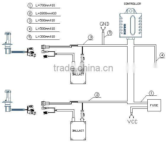 Extremely Brightness H4 pulse telescopic Hi/Lo Bi-xenon bulbs with digital ballast golf 4 xenon headlight