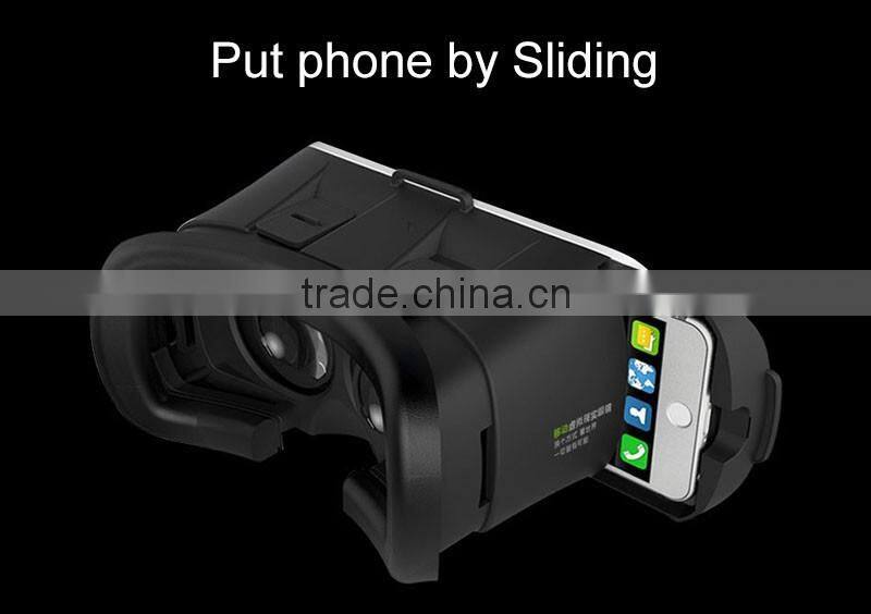 High Quality VR Box 3D Glasses Virtual Reality VR Box 2.0, ABS Plastic VR Box for Apple IOS, Android 4.0